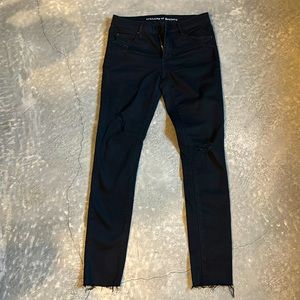 black skinny jeans, size 27